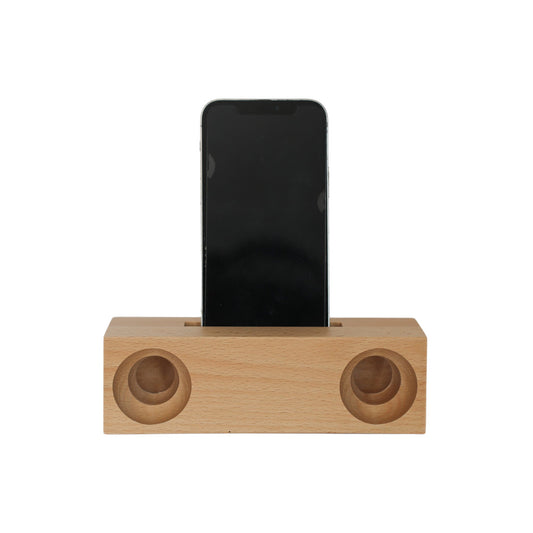 Beechwood Amplifier/Phone Holder, 6.75" X 2"-1