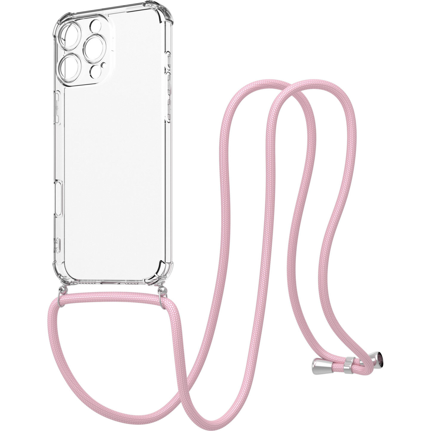 AlzaGuard Luxe Lanyard Case iPhone 16 Pro Max rózsaszín tok (AGD-PCL010P)-0