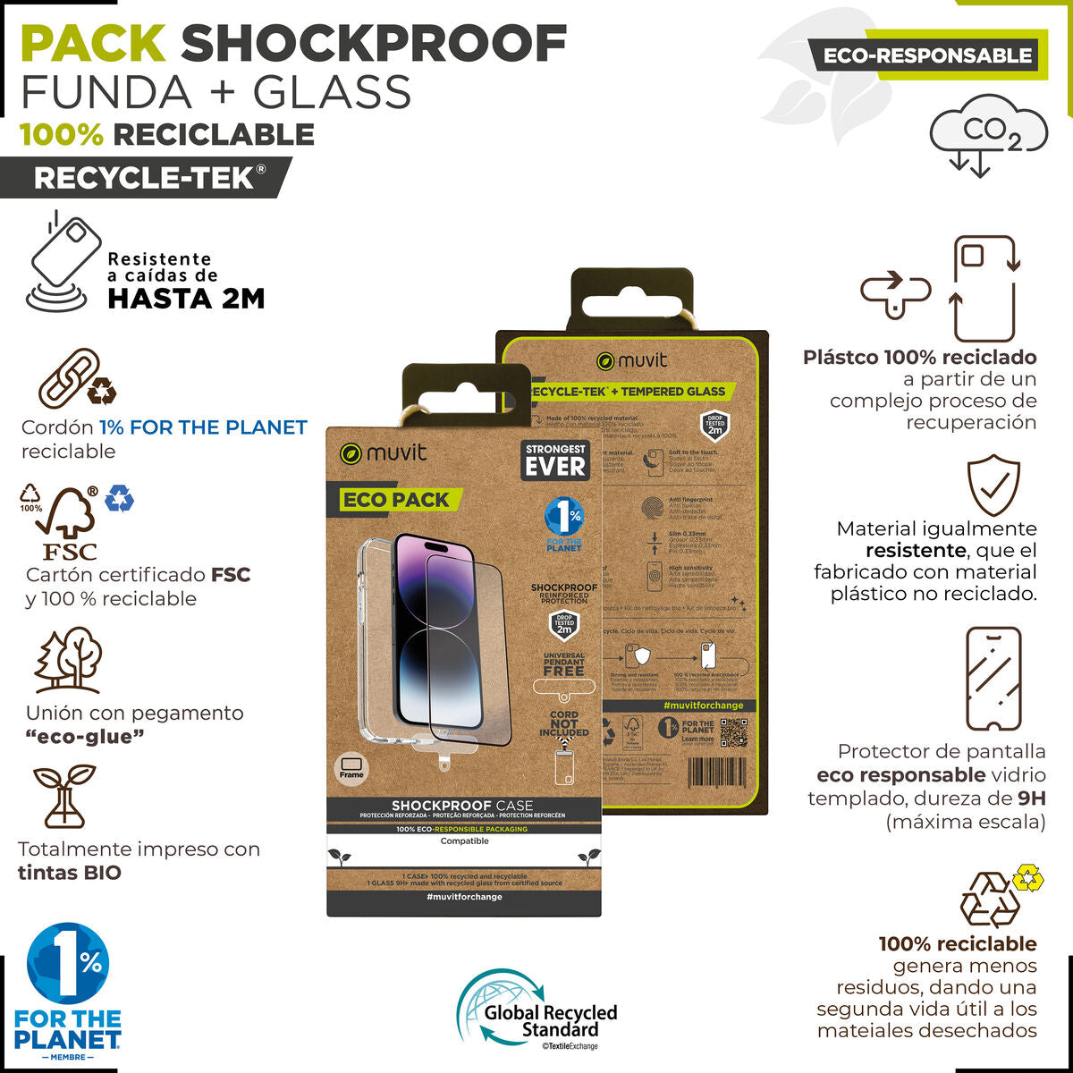 Mobile Case and Protector Muvit for Change iPhone 15 Pro Max-3