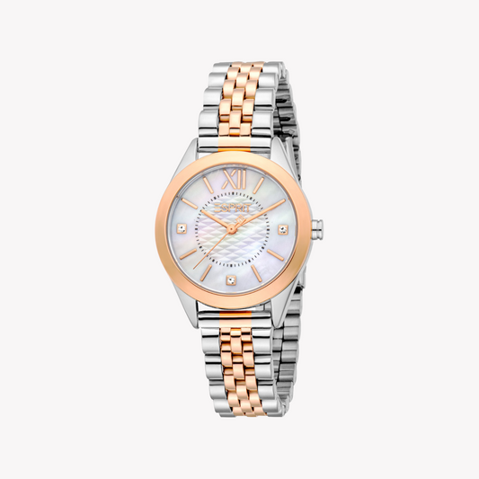 Esprit Women's Silver & Rose Gold Watch | Es1l434m1075-1
