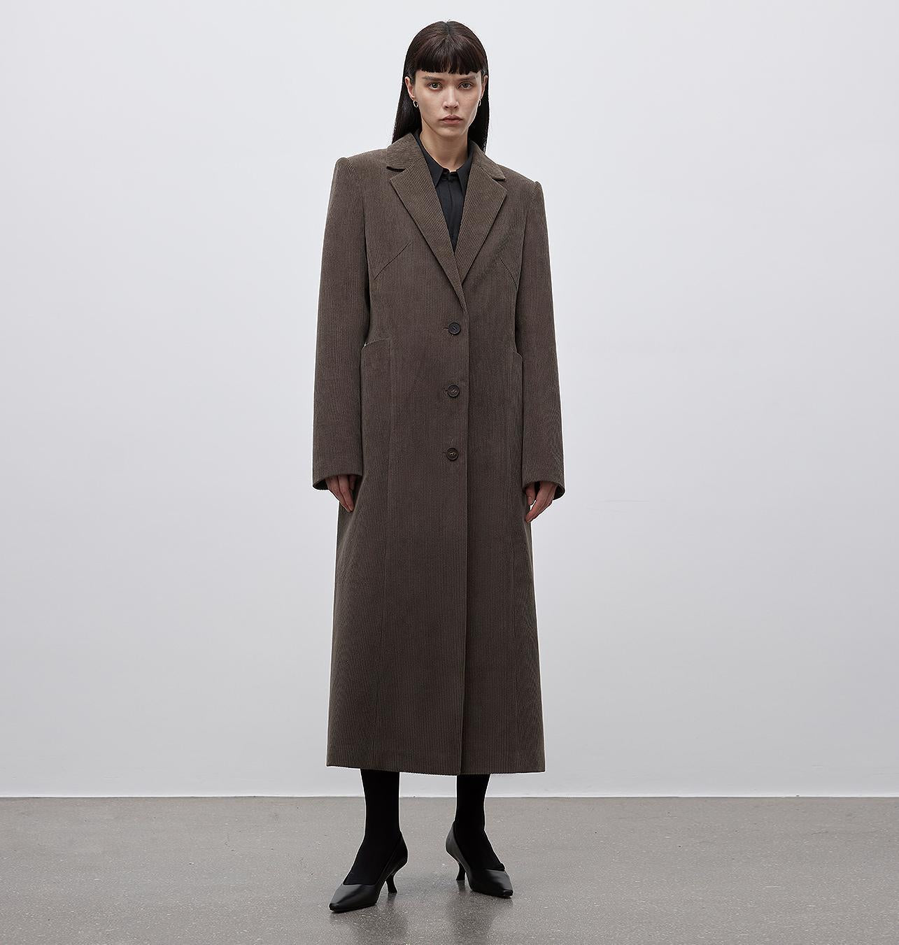 Corduroy three-dimensional pocket waist coat-5