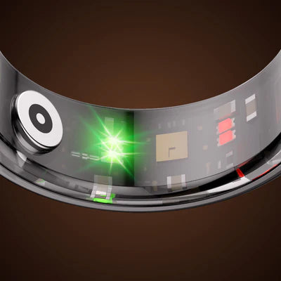 Titanium Steel Smart Ring with Health Monitoring, IP68 Waterproof, and Multi-sport Modes