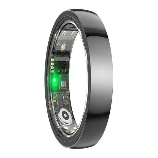 NNEDSZ Smart Ring With Heart Rate Blood Oxygen Sleep & Sports Modes - Size 9-1