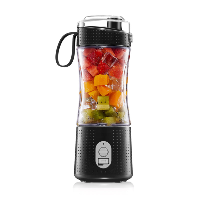 NNEDSZ Black Portable Mini Juicer - Rechargeable Electric Fruit Juicer Cup, Compact & Convenient-0