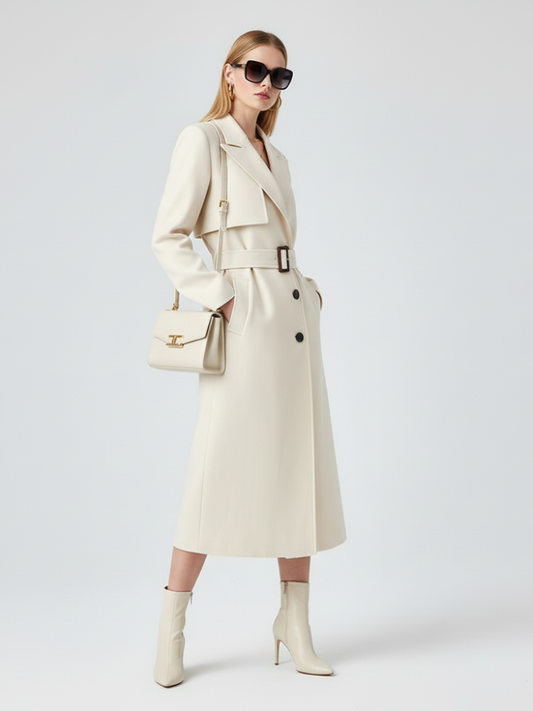 Women's Long Trench Coat FINANCIAL DISTRICT ECO COUTURE BYMANYC ® New York-1