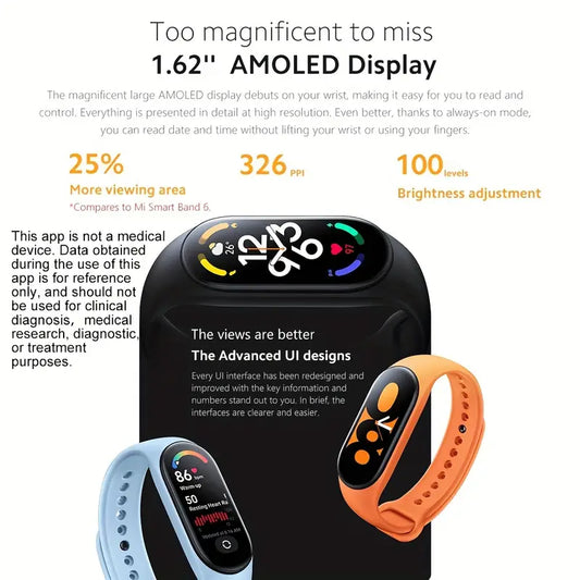 NNETM Smart Band Black - Fitness Tracker with Social Media Notifications-1