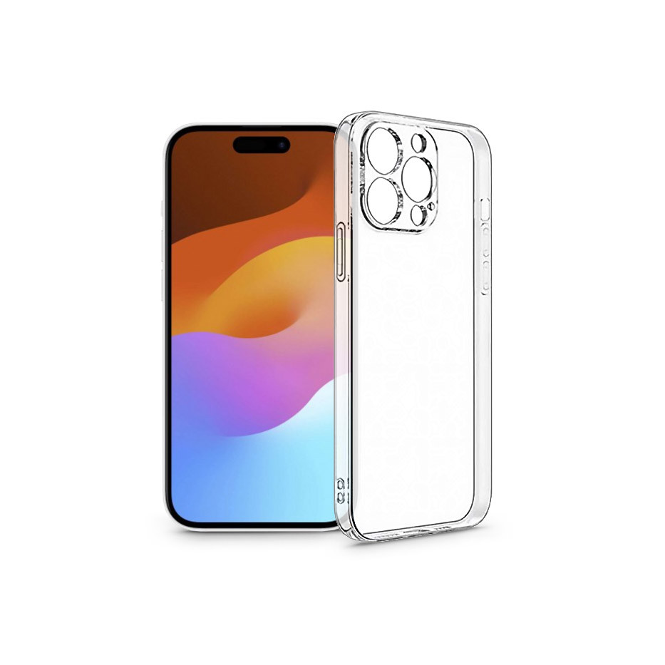 Apple iPhone 15 Plus szilikon hátlap - Clear Case - átlátszó (PT-6801)-0