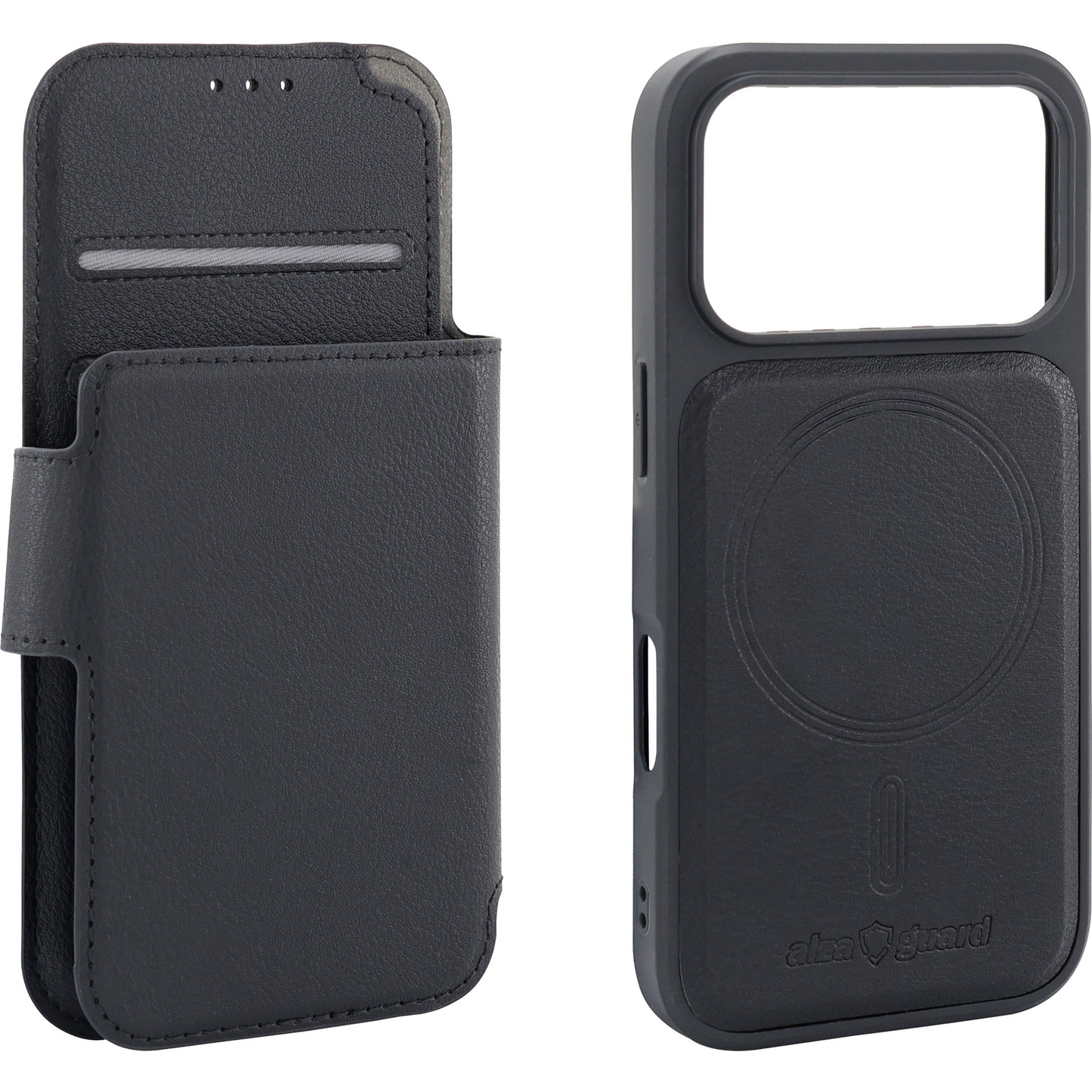 AlzaGuard MagWallet 2in1 Case Compatible with Magsafe iPhone 17 Pro fekete tok (AGD-MWFC478B)-0