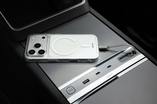 iPhone Case for Tesla Car Mount with MagSafe + Phone Tether Tab Set (iPhone 17 Series)-1