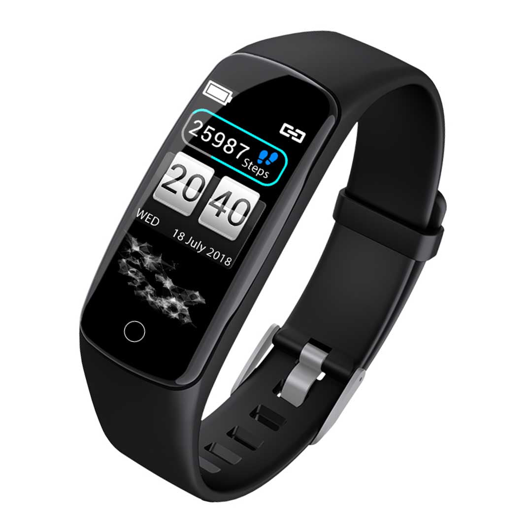 NNEAGS Sport Monitor Wrist Touch Fitness Tracker Smart Watch Black-0