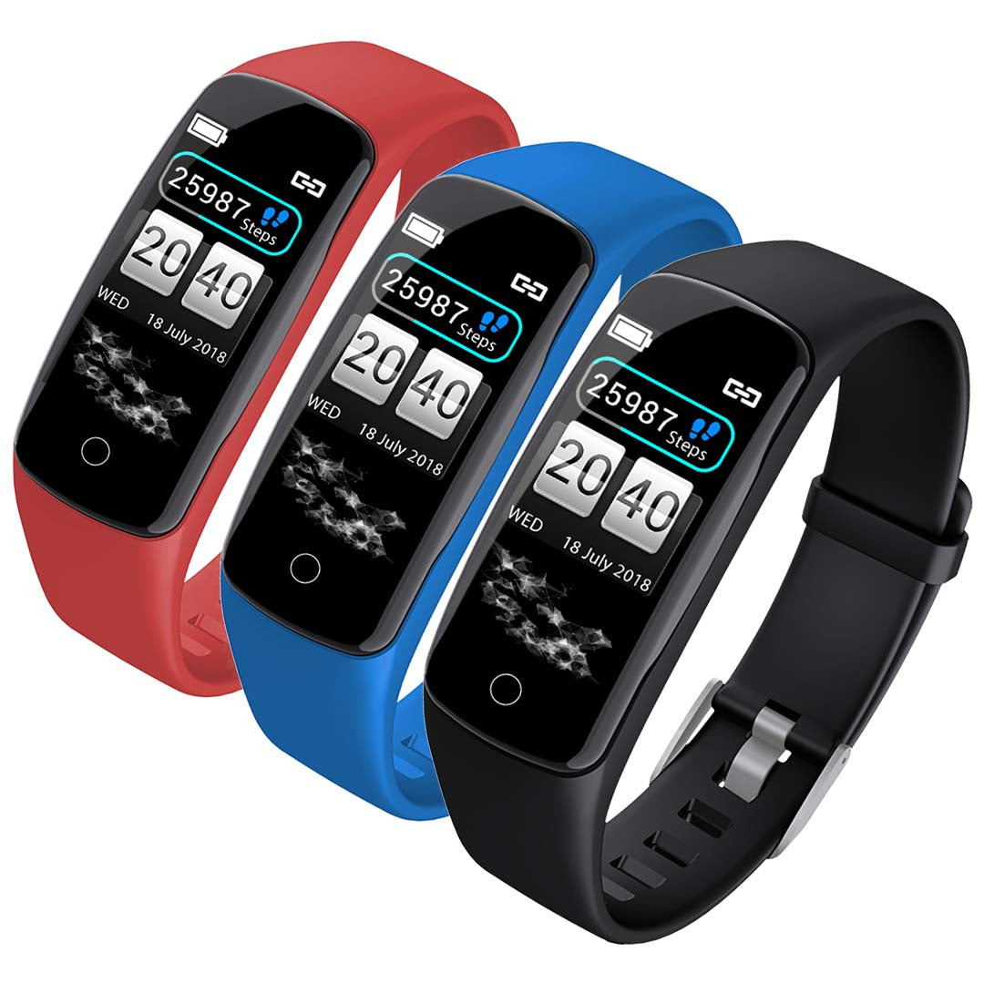 NNEAGS 3X Sport Monitor Wrist Touch Fitness Tracker Smart Watch Bundle-0