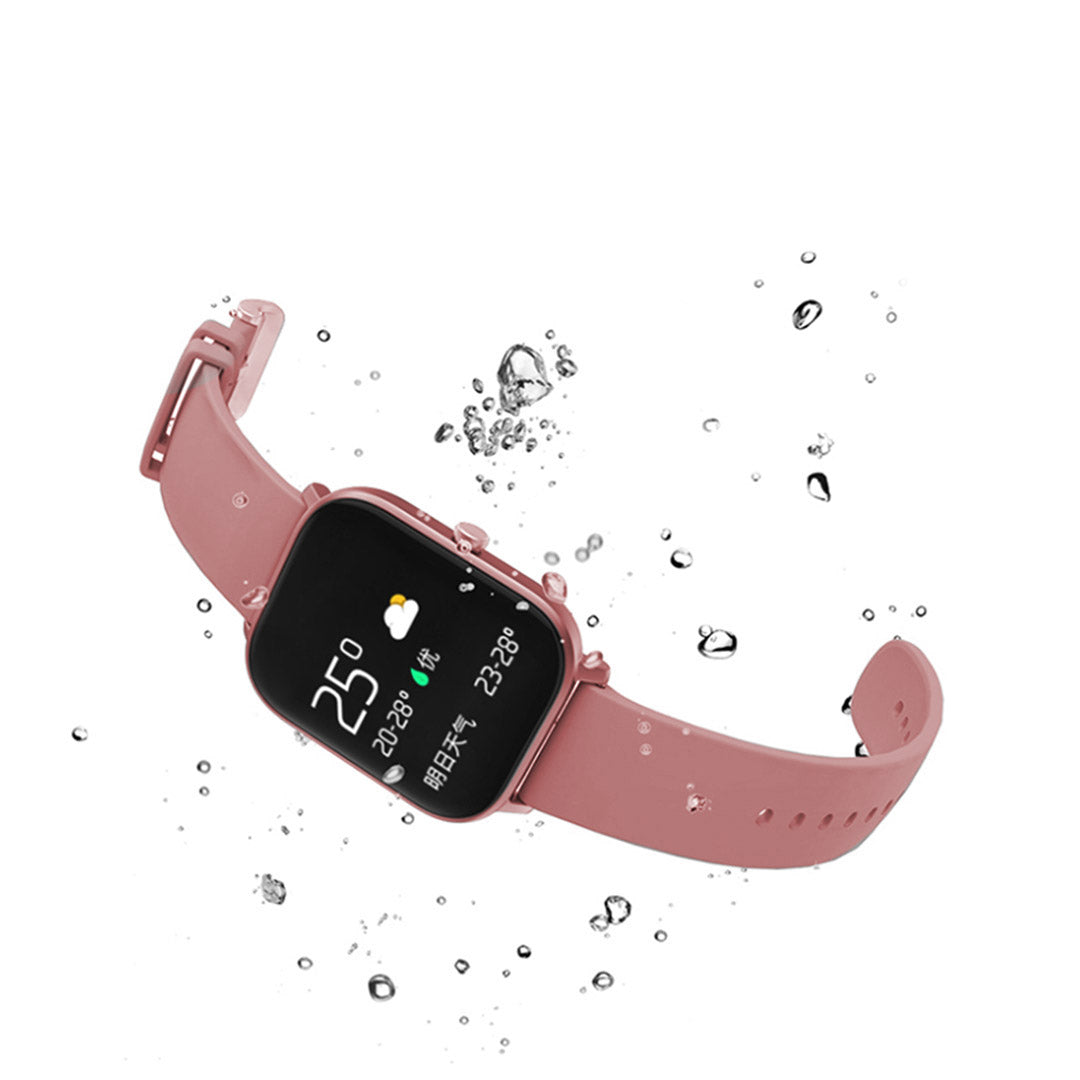 NNEAGS Waterproof Fitness Smart Wrist Watch Heart Rate Monitor Tracker P8 Pink-2