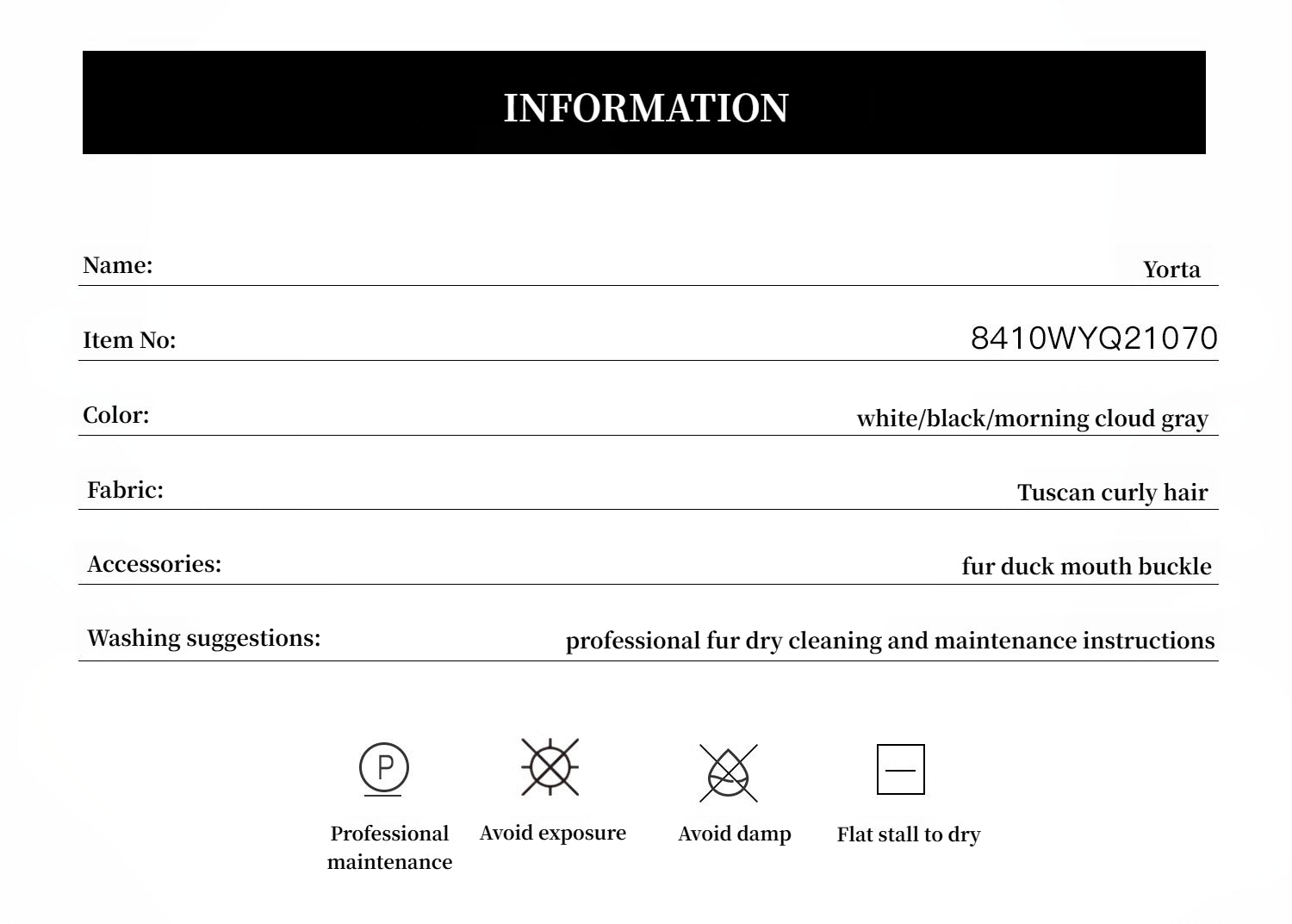 "Yorta" imported Tuscan curly wool upper arc collar sheepskin coat-2