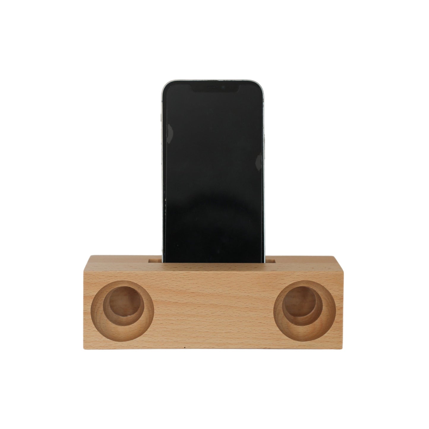 Beechwood Amplifier/Phone Holder, 6.75" X 2"-1