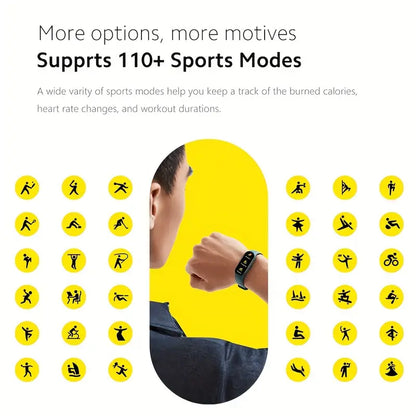 NNETM Smart Band Black - Fitness Tracker with Social Media Notifications-2