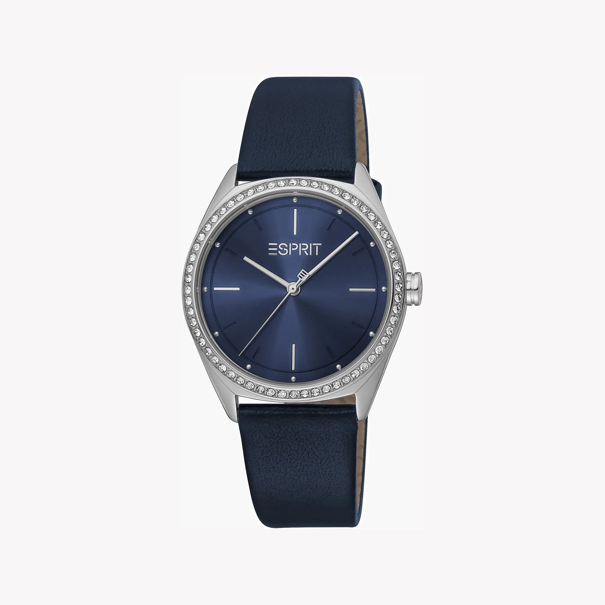 Esprit Women's Blue Leather Watch, Blue Dial | Es1l196m0035-1