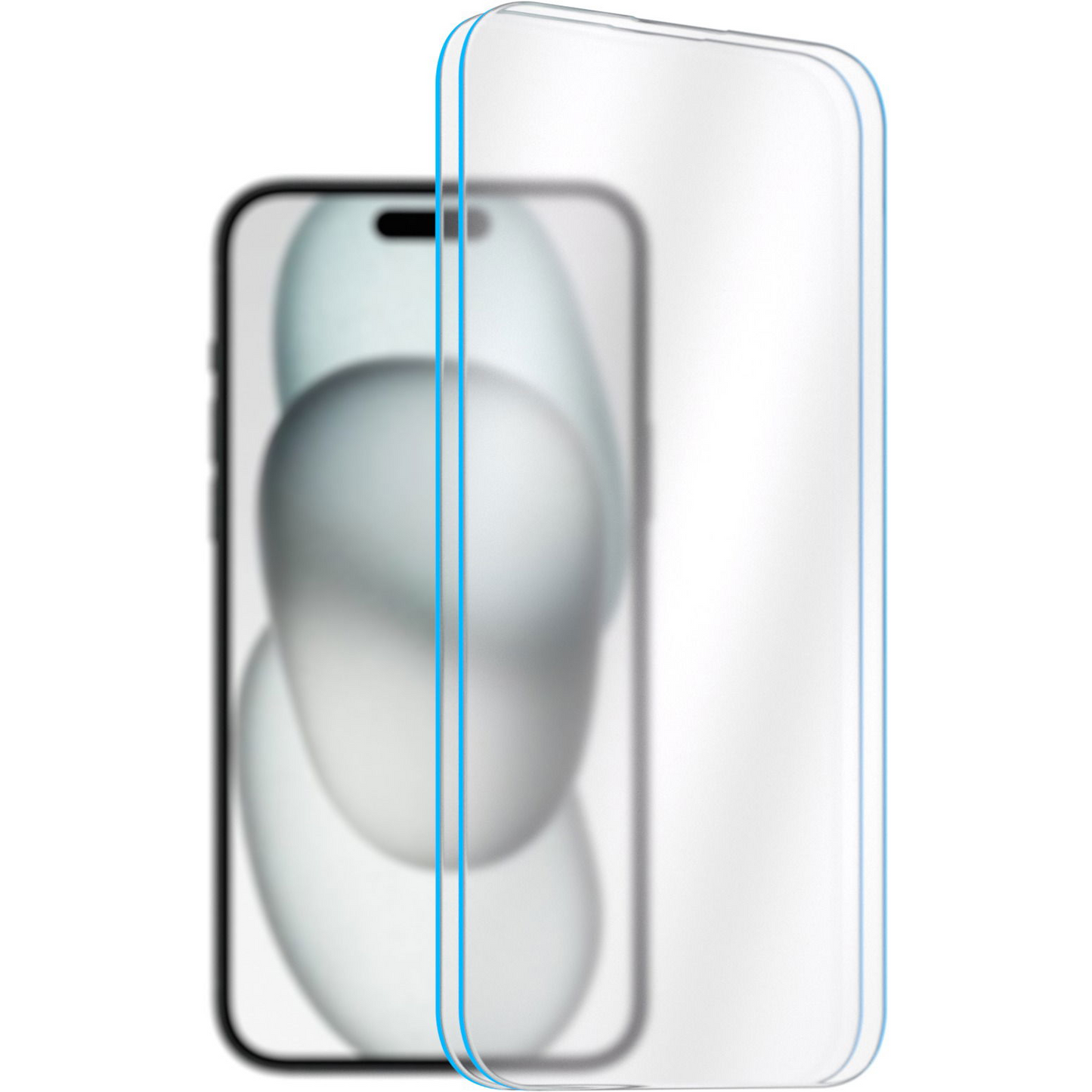 AlzaGuard Case Friendly Glass iPhone 15 2.5D üvegfólia - 2db (AGD-TGF0200P2)-0