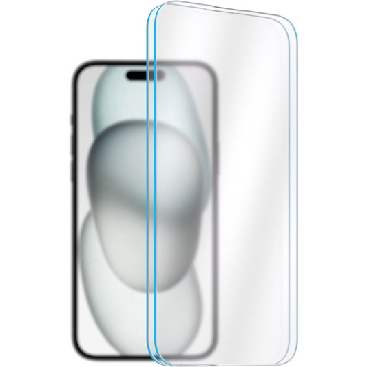 AlzaGuard Case Friendly Glass iPhone 15 2.5D üvegfólia - 2db (AGD-TGF0200P2)-0