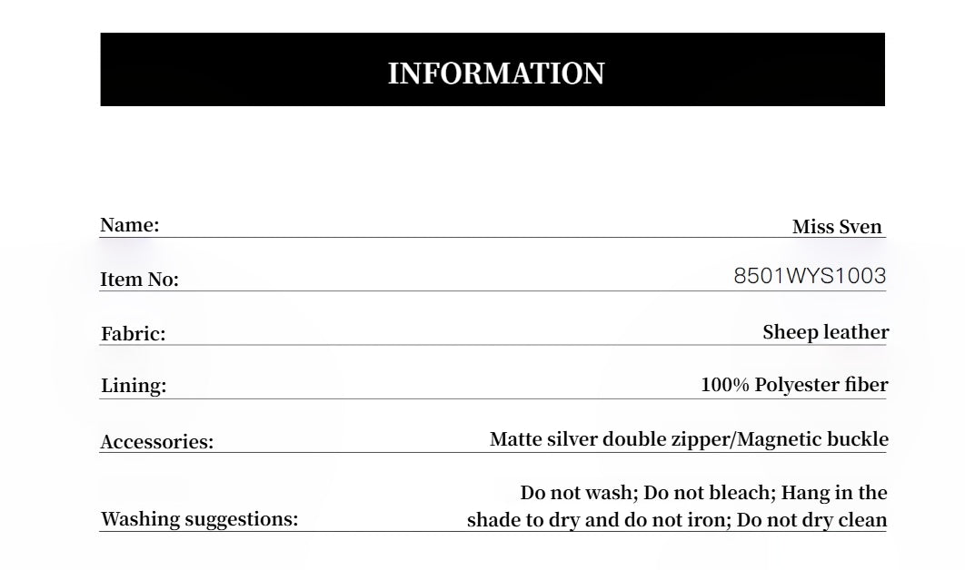 "Miss Sven" Lapel Two-tone Wax Sheepskin Short Jacket Leather Coat Women-3