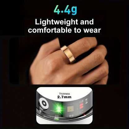 Smart Ring Fitness Tracker - Stainless Steel Workout Smart Ring-1