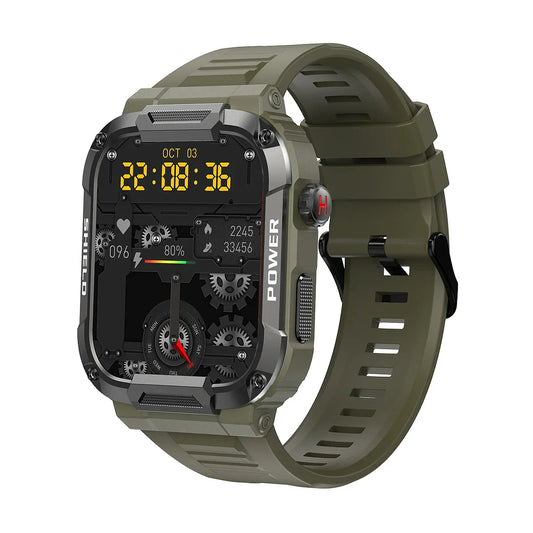 Men’s Smart Watch Waterproof Fitness Tracker (Green)-0