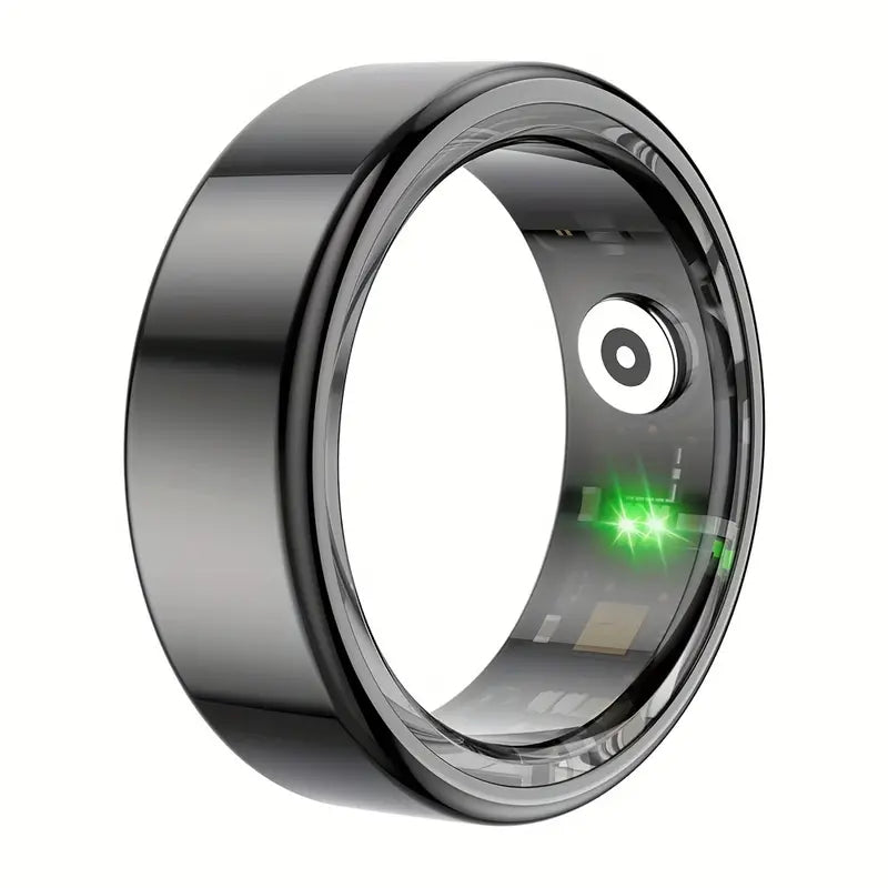 NNETM Smart Ring Fitness Tracker - Stainless Steel Workout Smart Ring-0
