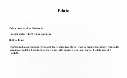 "Korean Drama Ace" Merino mid-length sheepskin coat-3