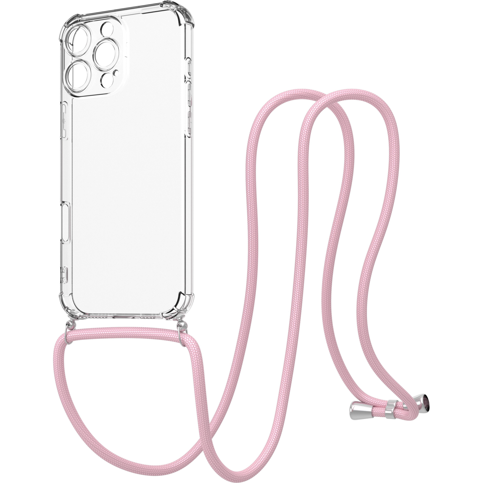 AlzaGuard Luxe Lanyard Case iPhone 16 Pro Max rózsaszín tok (AGD-PCL010P)-0