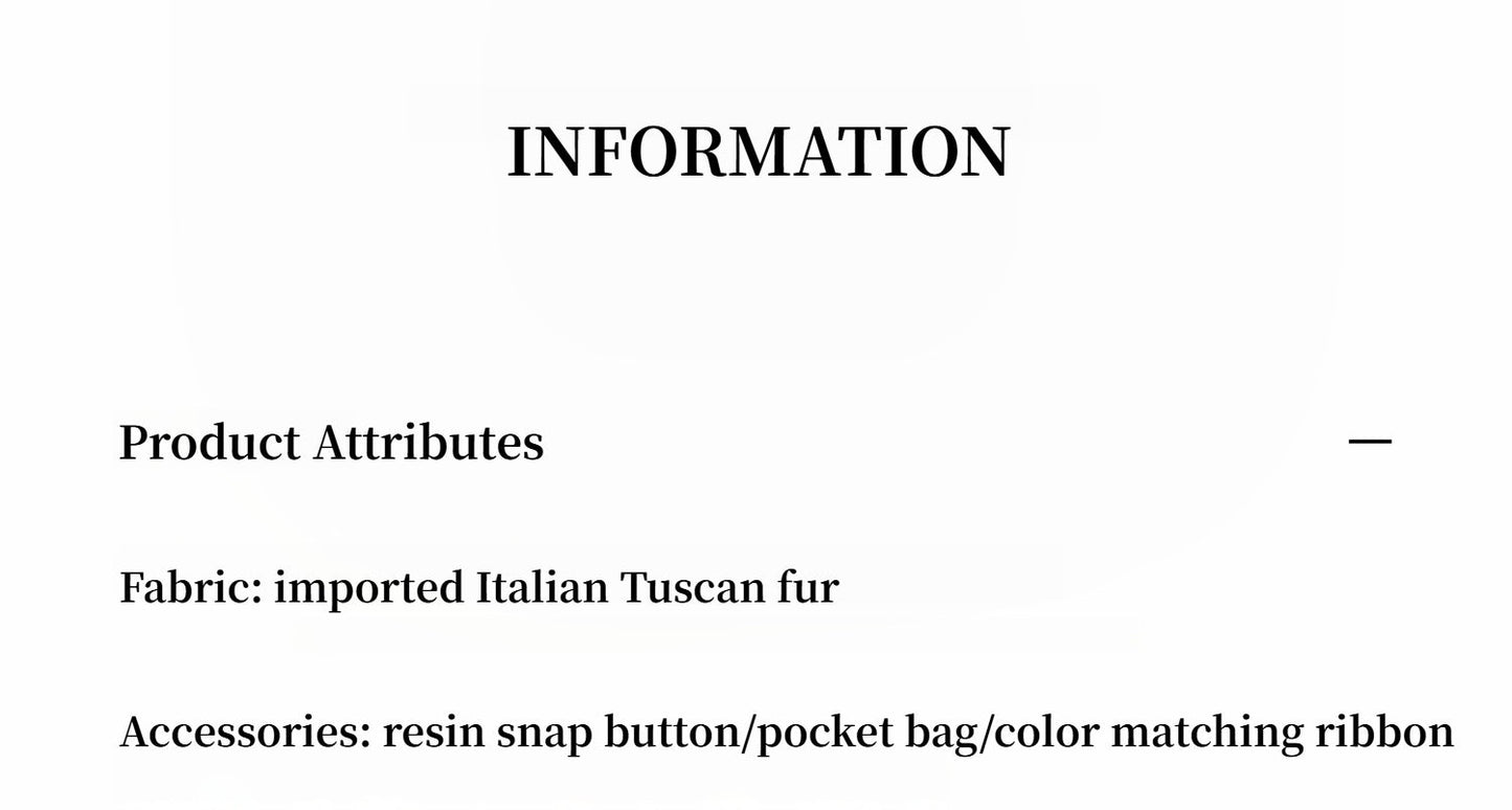 "Autumn Exclusive" Imported Tuscan sheepskin short lapel fur coat-3