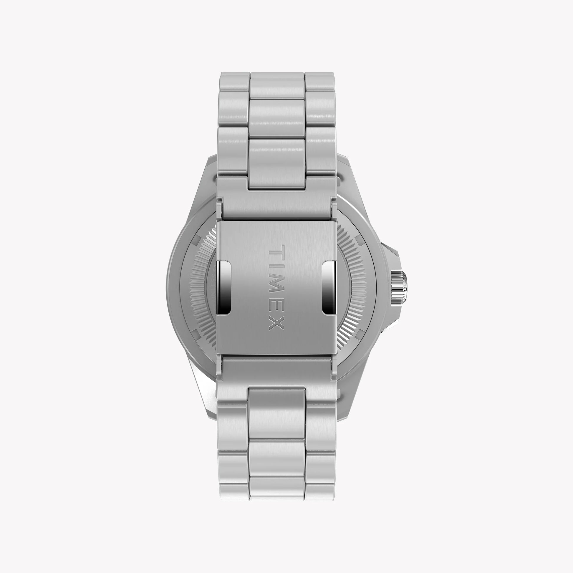 Timex Men's Stainless Steel Black Dial Watch, Silver | Tw2w41900-2