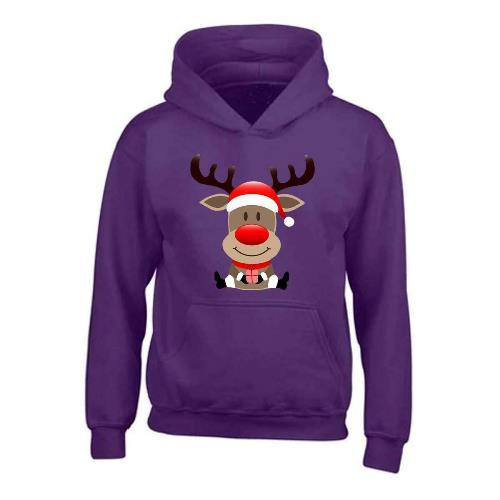 Kids XMS2 "Sitting Reindeer" CustomPX Hoodie-3