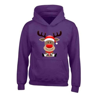 Kids XMS2 "Sitting Reindeer" CustomPX Hoodie-3