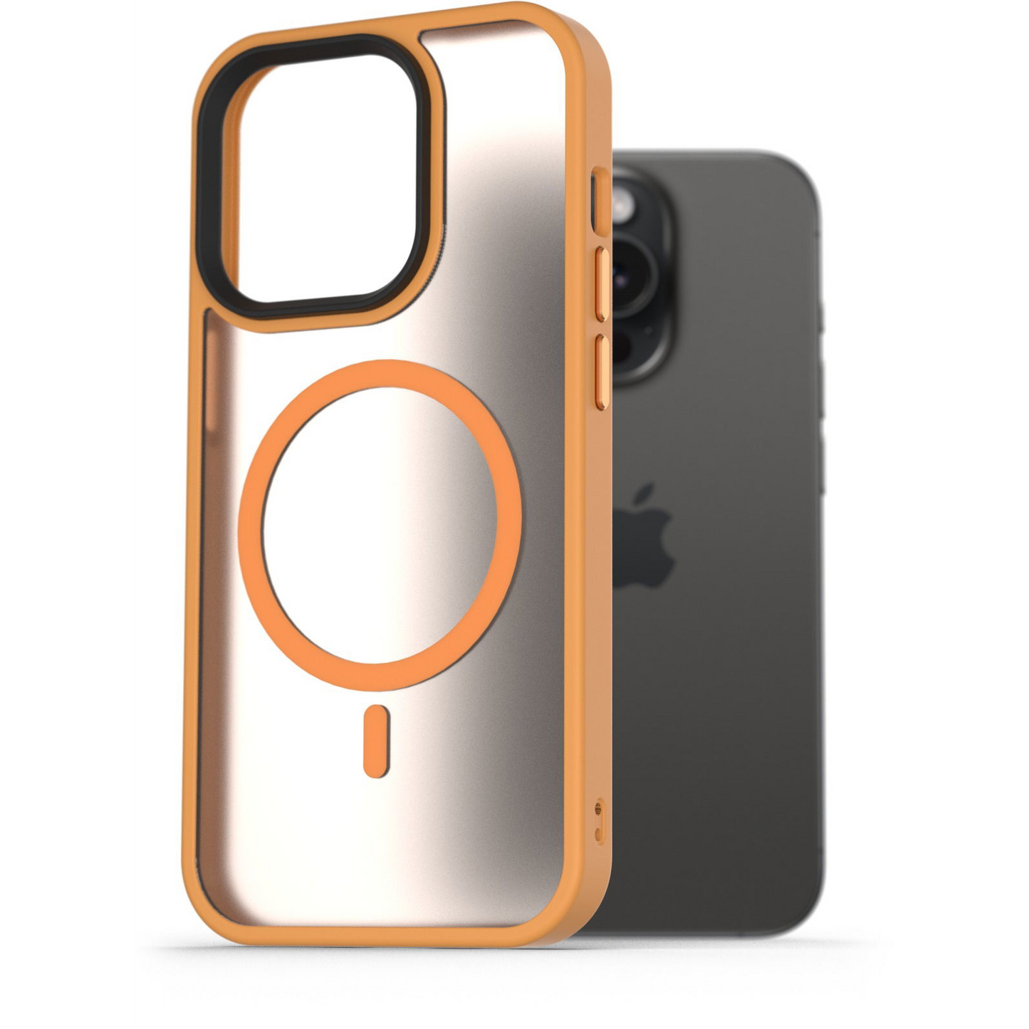 AlzaGuard Matte Case iPhone 15 Pro MagSafe sárga tok (AGD-PCMM18Y)-0