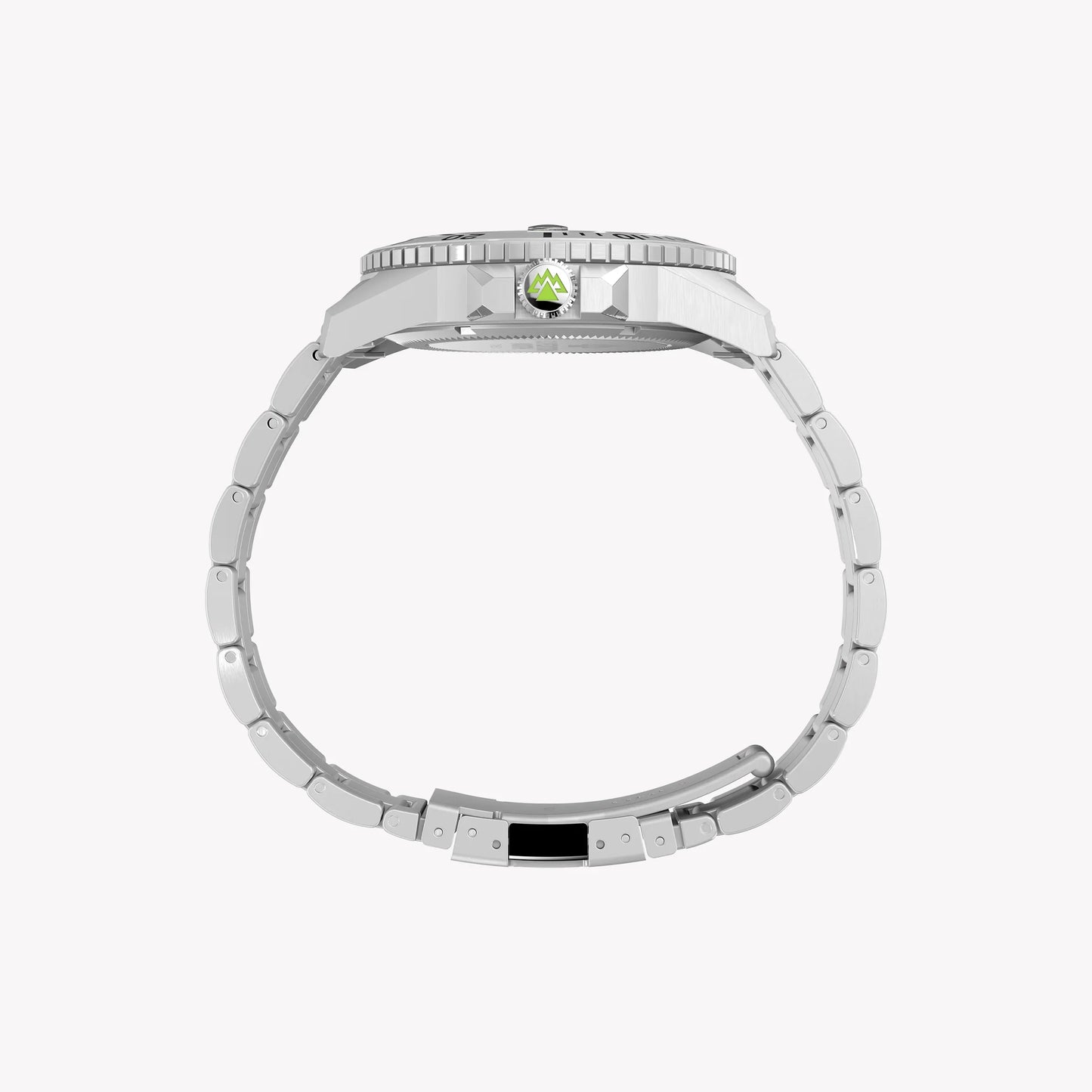 Timex Men's Stainless Steel Black Dial Watch, Silver | Tw2w41900-4