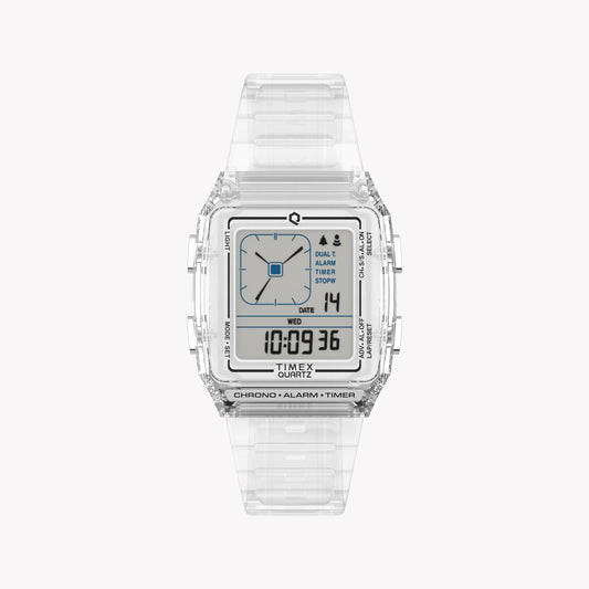 Timex Unisex Transparent Resin Watch, Translucent Case | Tw2w45200-0
