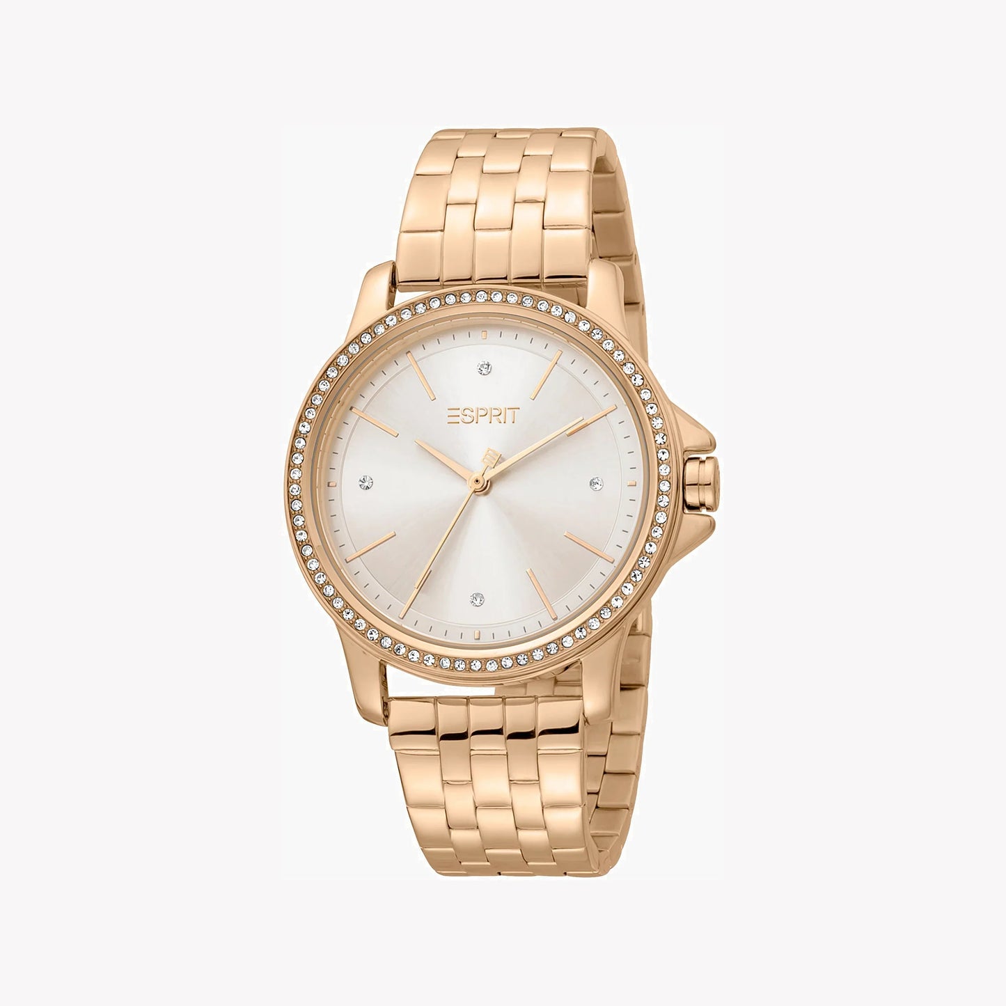 Esprit Women's Rose Gold Watch, Silver Dial | ES1L143M1075-0