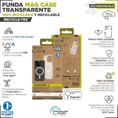 Mobile cover Muvit iPhone 15 Clear iPhone 15-6