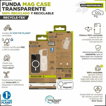 Mobile cover Muvit iPhone 15 Clear iPhone 15-9