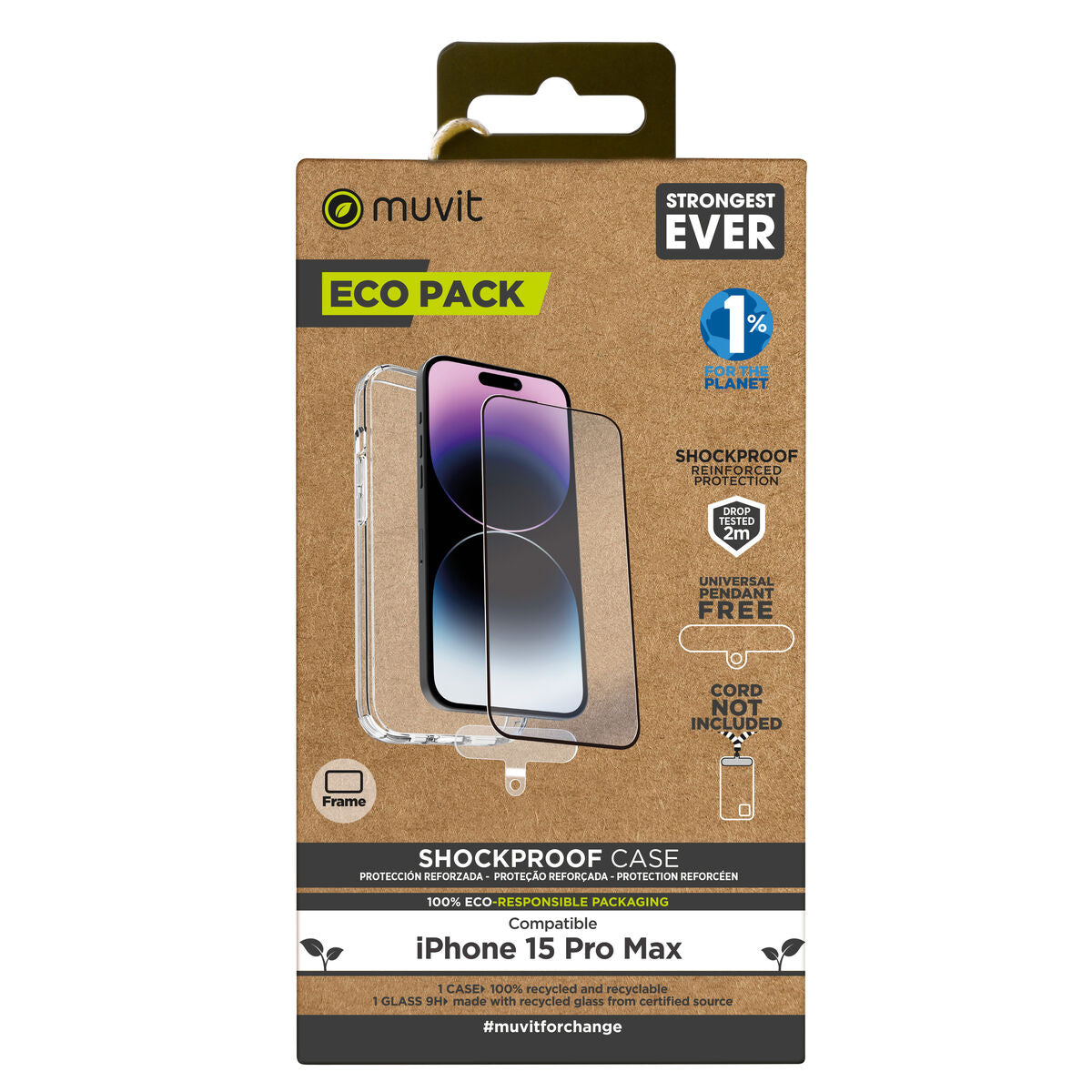 Mobile Case and Protector Muvit for Change iPhone 15 Pro Max-0