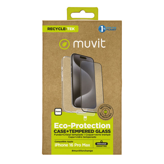 Mobile Case and Protector Muvit for Change iPhone 16 Pro Max Black-0