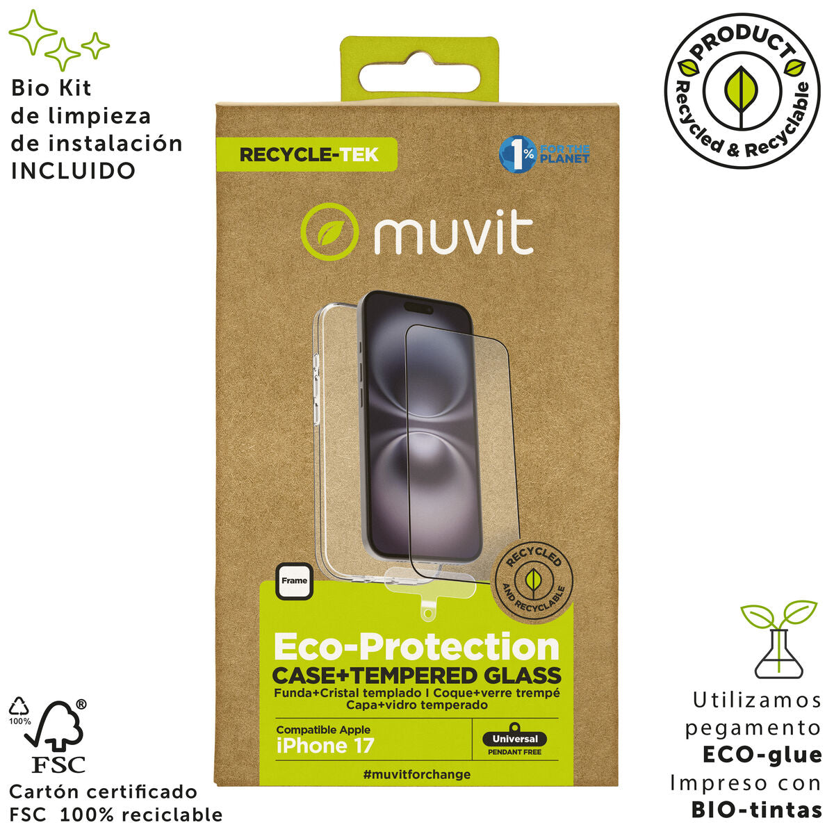 Mobile Case and Protector Muvit for Change iPhone 17-2