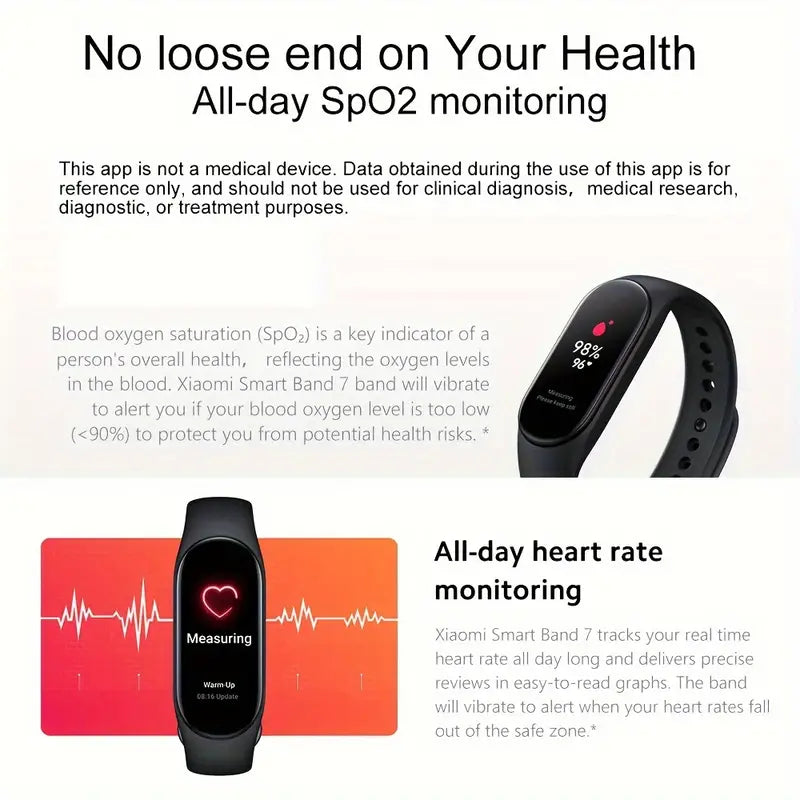NNETM Smart Band Black - Fitness Tracker with Social Media Notifications-3
