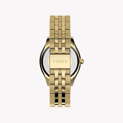 Timex Women's Gold-Tone Watch, Gold Dial | Tw2w17600-2