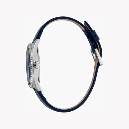 Esprit Women's Blue Leather Watch, Blue Dial | Es1l196m0035-2