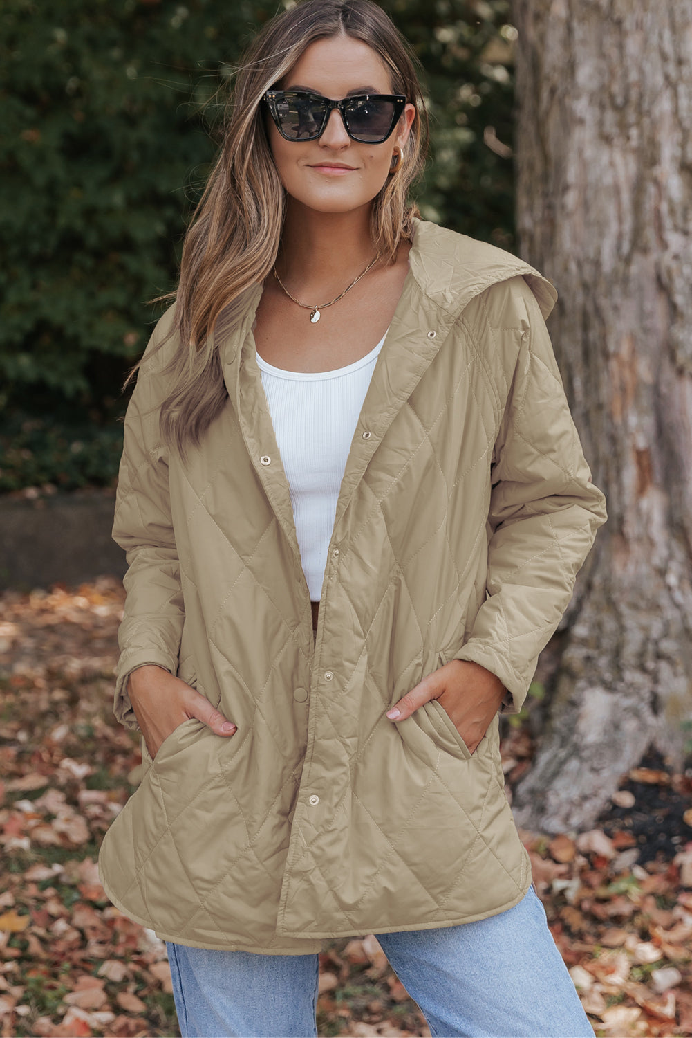 Amelia Snap Hooded Puffer Coat-4
