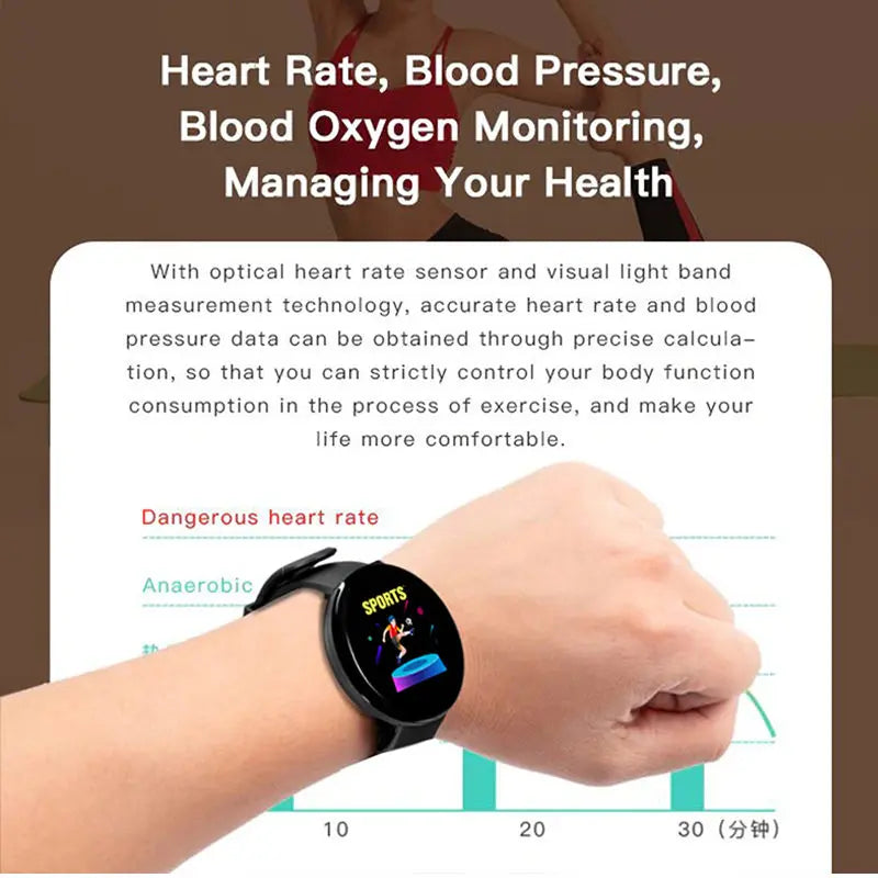 Smart Watch Blood Pressure Fitness Tracker for Men & Women-2