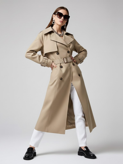 Camel Classic Long Trench Coat - MANHATTAN BEACH: New Collection COUTURE in BROOKLYN - BYMANYC ® New York-0