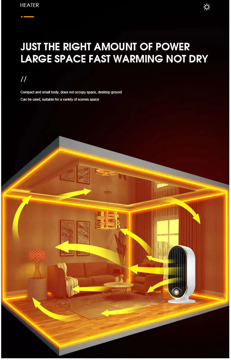 Compact Electric Heater Fan-1