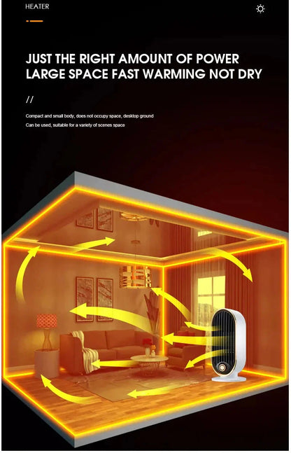 Compact Electric Heater Fan-1