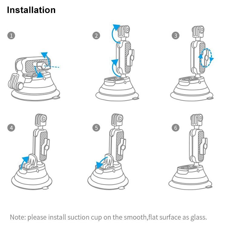 NNEIDS Universal Suction Cup Phone Holder For Action Cameras-3